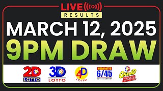 LIVE 9PM PCSO LOTTO RESULTS TODAY MARCH 12, 2025 | SWERTRES EZ2