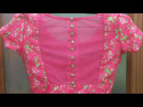 Round Neck Blouse Designs