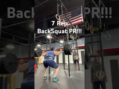 7 Rep BackSquat Pr!307.5lbs #backsquat #gym #strengthtraining #fitness #squats #bodybuilding #glutes