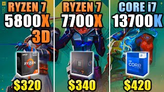 R7 5800X3D vs R7 7700X vs i7-13700K - How Much Performance Difference?