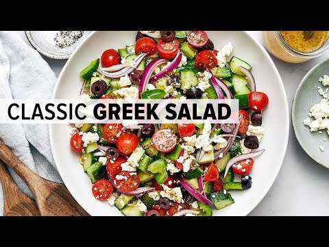 EASY GREEK SALAD RECIPE | plus meal prep ideas & tips!