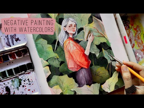 Negative Painting with Watercolors | Explained and Tips