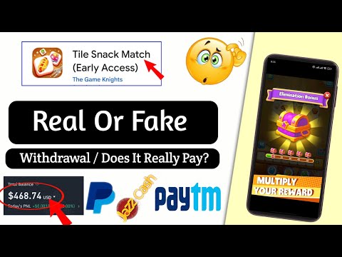 Tile Snack Match Withdrawal - Tile Snack Match Real Or Fake - Tile Snack Match Game