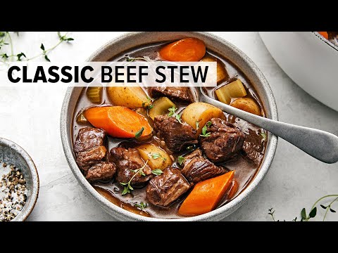 The ultimate BEEF STEW is a cold-weather, one-pot wonder for dinner!