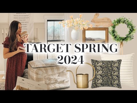 TARGET SPRING SHOP WITH ME AND HAUL 2024 | vintage spring decor, spring bedding, and florals!