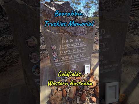 Boorabbin Truckies Memorial, Goldfields, W.A.  #findinggspots #boorabbinmemorial