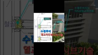 철골조 수평루버 디자인 열교차단 디테일