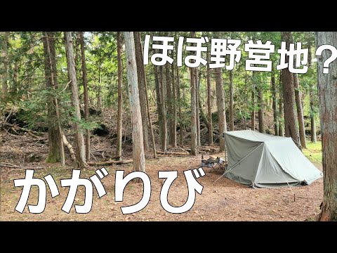 【山梨県】野営地みたいなキャンプ場【かがりびキャンプ場】【ソロキャンプ】【野営地】