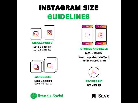 INSTAGRAM SIZE GUIDLINES