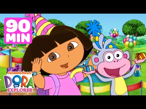 Dora & Boots Fiesta Party Marathon! #2 💃 90 Minutes | Dora & Friends