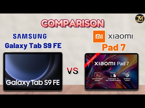 Xiaomi Pad 7 vs SAMSUNG Galaxy Tab S9 FE : Which Tablet is Best❓🤔