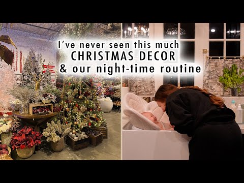 i’ve never seen this much Christmas decor!! + our night time routine