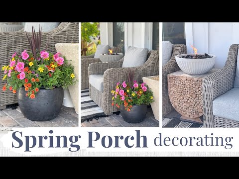 SPRING FRONT PORCH MAKEOVER | Front Porch Decorating Ideas for Spring 2024