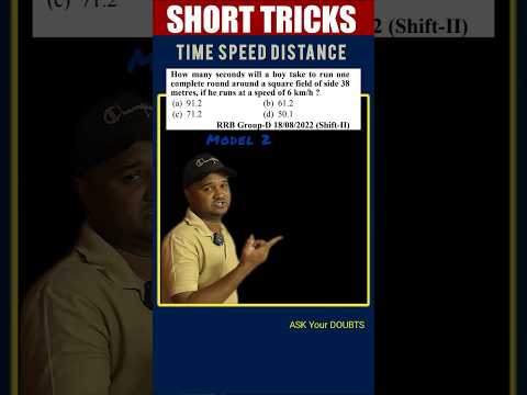 Short tricks #132 Time speed distance #rrb #maths #mathshortcuts #viral #mathtricks #rrbalp2024