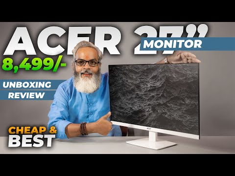 Rs 8,499/- 🔥 Best Budget 27 inch Monitor 🔥 Acer HA270 G 27 Inch Full HD IPS Monitor