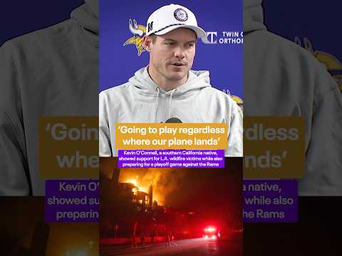 Kevin O’Connell reacts to California wildfires