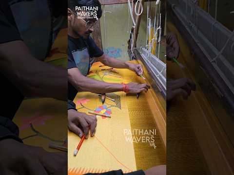 Making of Fancy Silk Paithani #paithani #tranding #traditional #wear #art #silk