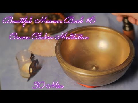 BEAUTIFUL MUSEUM BOWL #6 ~ CROWN CHAKRA ~ B4 ~ 500 HZ ~ ENJOY ANCIENT SOUNDS!  WWW.TEMPLESOUNDS.NET