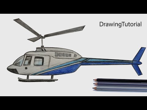 How to Draw Helicopter Step by Step (Very Easy)