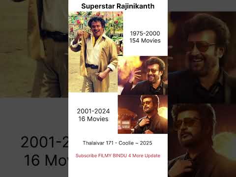 Superstar Rajinikanth All movies #totalmovies #Rajinikanth #Rajini #coolie #vettaiyan #Thalaivar171