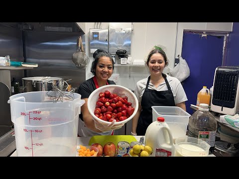 Una de mis mejores aguas frescas arroz 🌾 con fresa 🍓 con Dany y vero en vivo 🛑