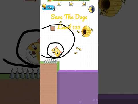 Save The Doge Level 133 3 STARS Gameplay. #shorts #savethedoge #gameplay #walkthrough #mobilegame