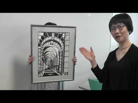 神戸新聞文化センター「剪画（切り絵）で神戸を描く」教室