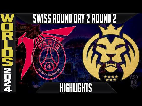 PSG vs MDK Highlights | LoL Worlds 2024 Swiss Stage Day 2 Round 2 | PSG Talon vs MAD Lions KOI