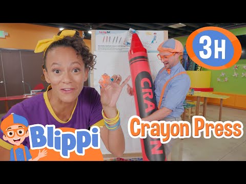 Color Creations! Blippi and Meekah Upcycle Crayons in Fun Shapes and Colors | Kids TV Shows