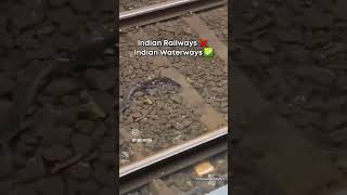 Indian railways ❎ indian water ways  ☑️ # viral #video #  short