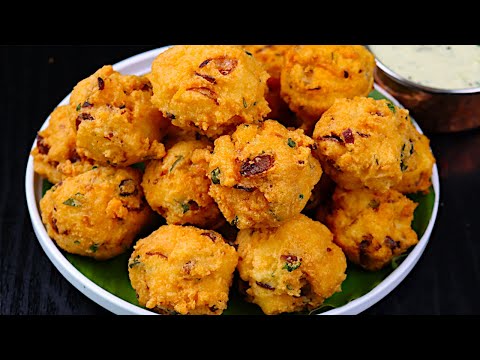 டீ கடை கார வடை ரகசியம் இதுதான்/ kara vadai recipe in tamil/kara bonda recipe/evening snacks in tamil