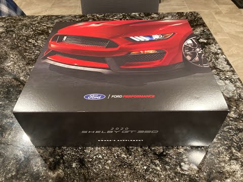 Ford Shelby GT350 Owners Supplement Package Unboxing