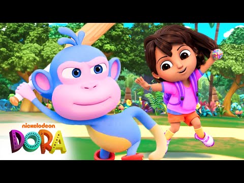 Dora and Boots Play Bouncy Baseball! ⚾️ BRAND NEW SCENE | Dora & Friends