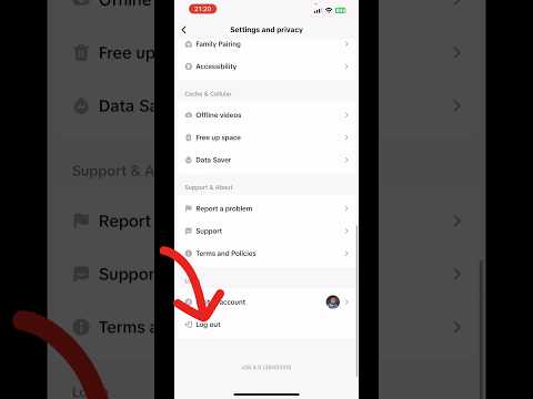 How to log out TikTok account