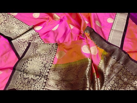 Banarasi Handloom Pure Kataan Silk Saree | Silk Mark Certified #katansaree