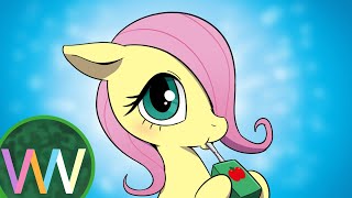 Filly Fluttershy Buys Juice