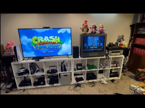 Retro and modern video game setup tour how it’s all hooked up