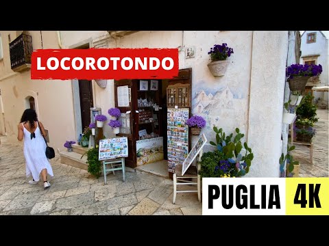 PUGLIA, ITALY 🇮🇹 [4K] Locorotondo — Walking Tour