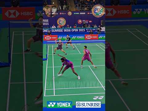 Satwik and Chirag's intense Rally🤯🔥💥💥 #badminton #satwiksairajrankireddy #chiragshetty #shorts