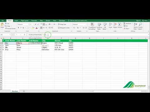 How to Merge Cells in Excel Using Formula