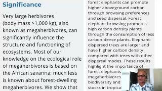 22A - Elephants Increase above ground Carbon Stock