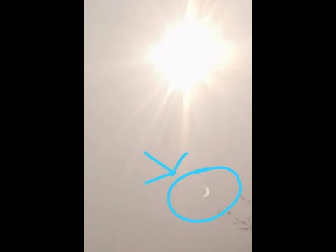 Surya Grahan 2019  Amazing half moon