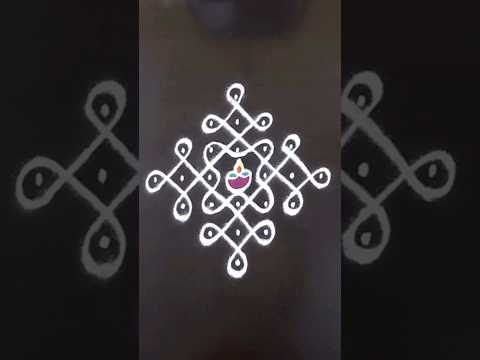 7 dot rangoli | dailyrangoli | melikalamuggulu | sikkukolam | pulli kolam