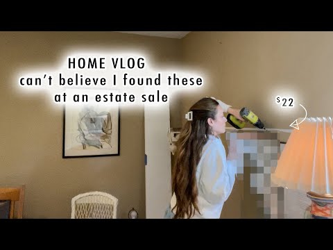 HOME VLOG *can't believe I found these at an estate sale for $22*