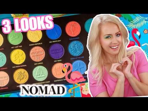 3 LOOKS with Nomad Cosmetics KEYS BEACHY & PEACHY Palette