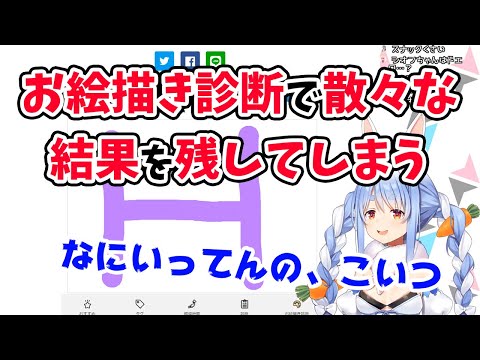 【兎田ぺこら】お絵描き診断で散々な結果になってしまう兎田ぺこら【ホロライブ切り抜き】