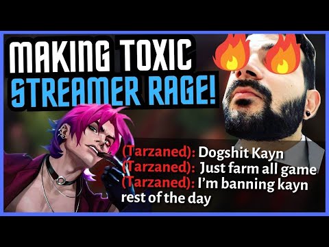 I MADE Tarzaned RAGE-QUIT STREAM after flaming my Kayn... - League of Legends