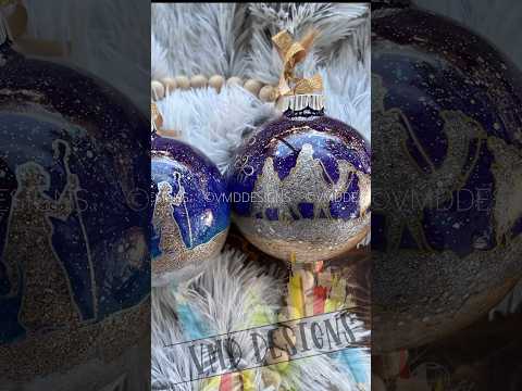 Nativity Scene Christmas Ornaments 🎄 #christmasdecoration #christmas #diy #resin #fyp #fypシ゚viral