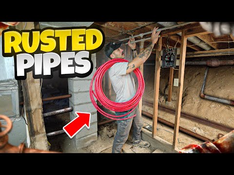 Hazardous Rusted Plumbing into modern plumbing  || PLUMBING NIGHTMARE!