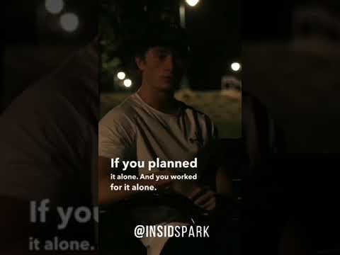 If You Planned It Alone And Work For It Alone Celebrate It ALONE #InsidSpark